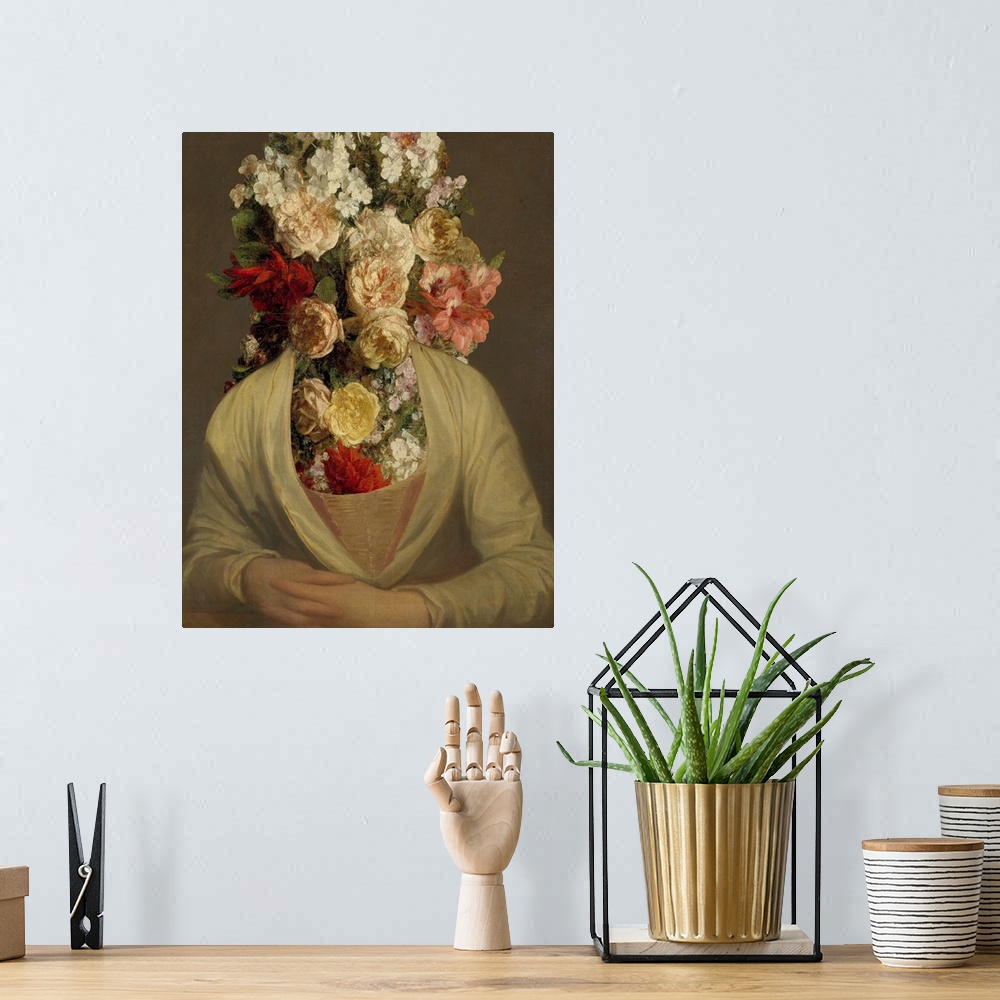 A bohemian room featuring Portrait In Bloom I