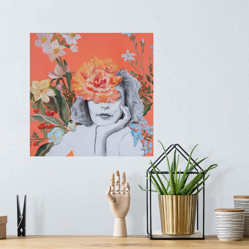A bohemian room featuring Portraits In Bloom IV