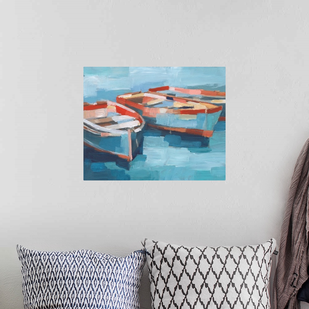 A bohemian room featuring Primary Boats II