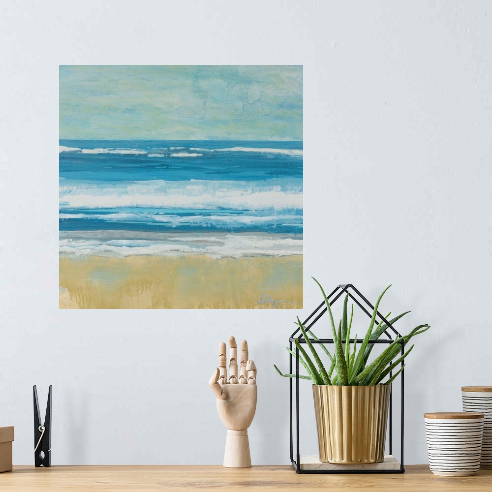 A bohemian room featuring Puddle Beach