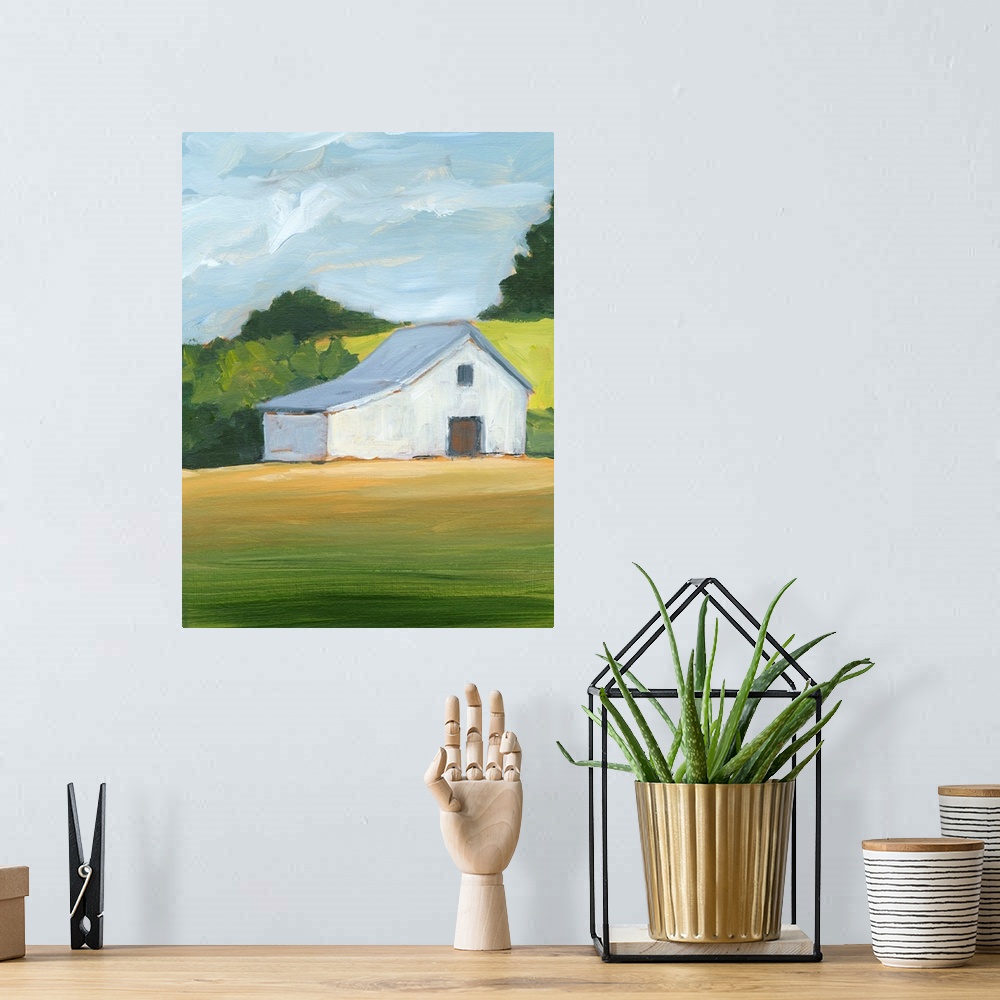 A bohemian room featuring Rural Landscape I
