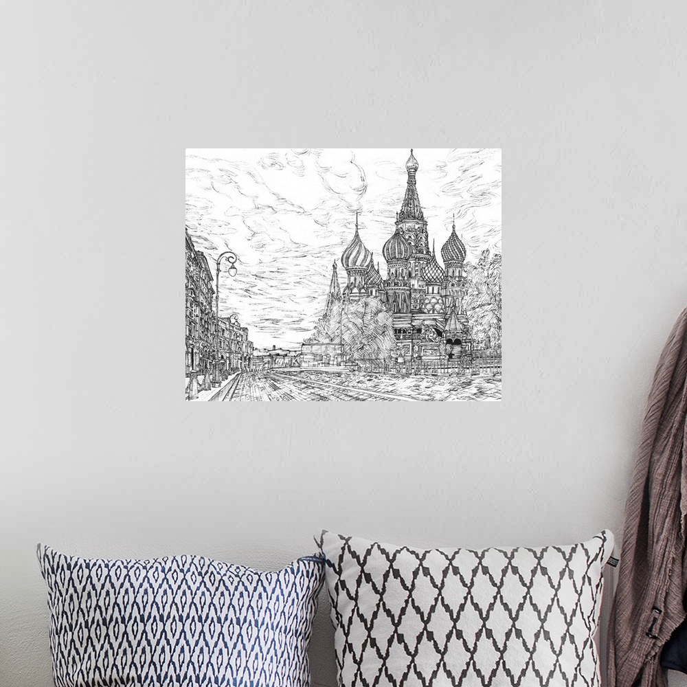 A bohemian room featuring Russia In Black & White I