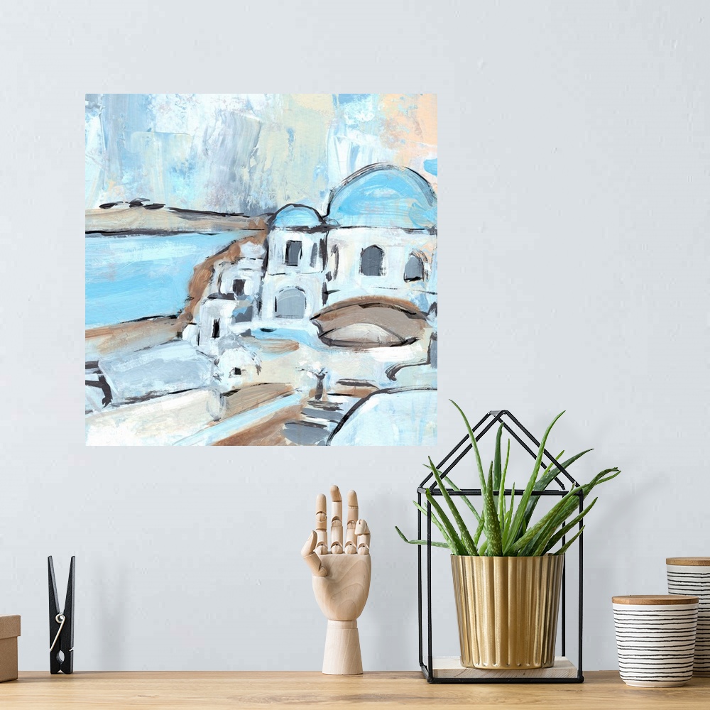 A bohemian room featuring Santorini Rooftops II