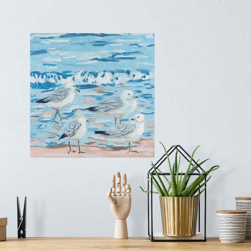 A bohemian room featuring Seagull Birds I