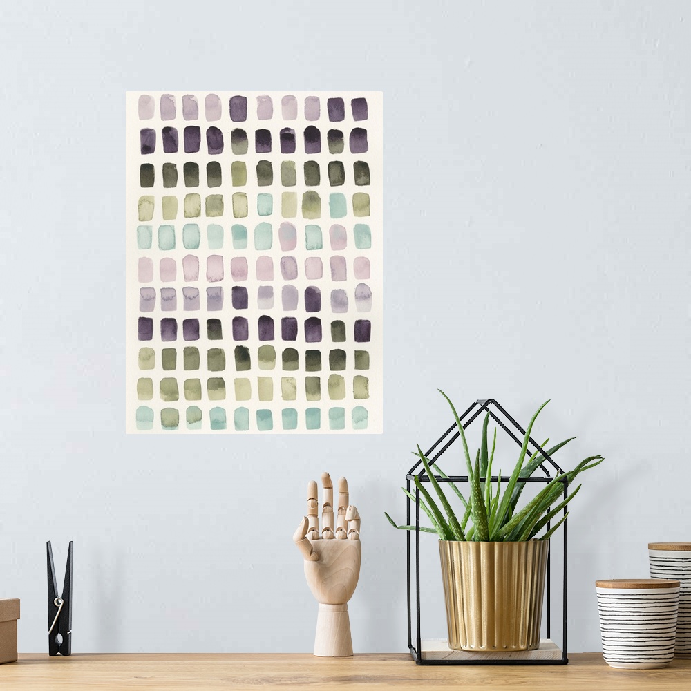 A bohemian room featuring Serene Color Swatches II