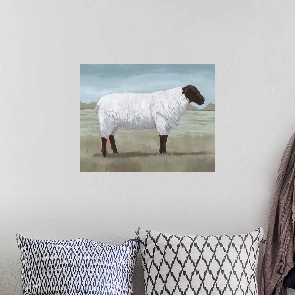 A bohemian room featuring Shepherd's Sheep I