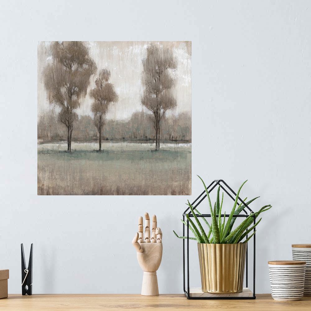 A bohemian room featuring Shimmering Trees II