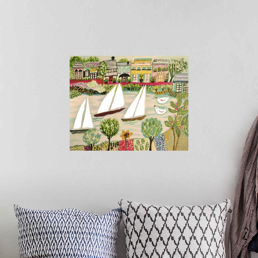 A bohemian room featuring Smooth Sailing I