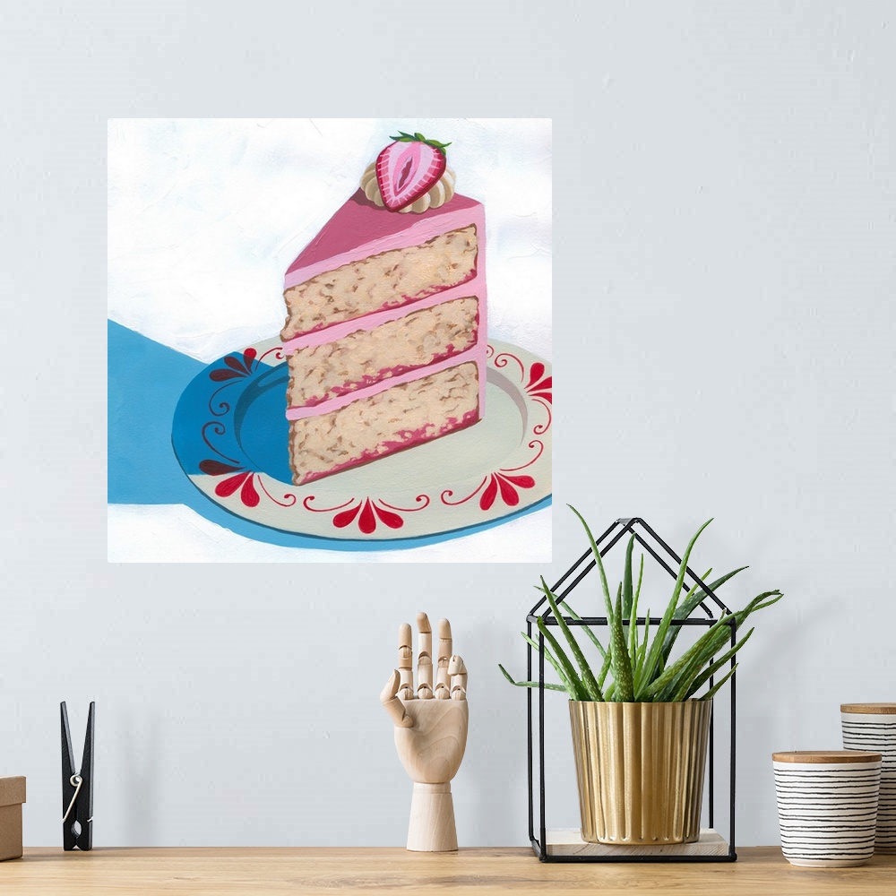A bohemian room featuring Strawberry Cherry Cake II
