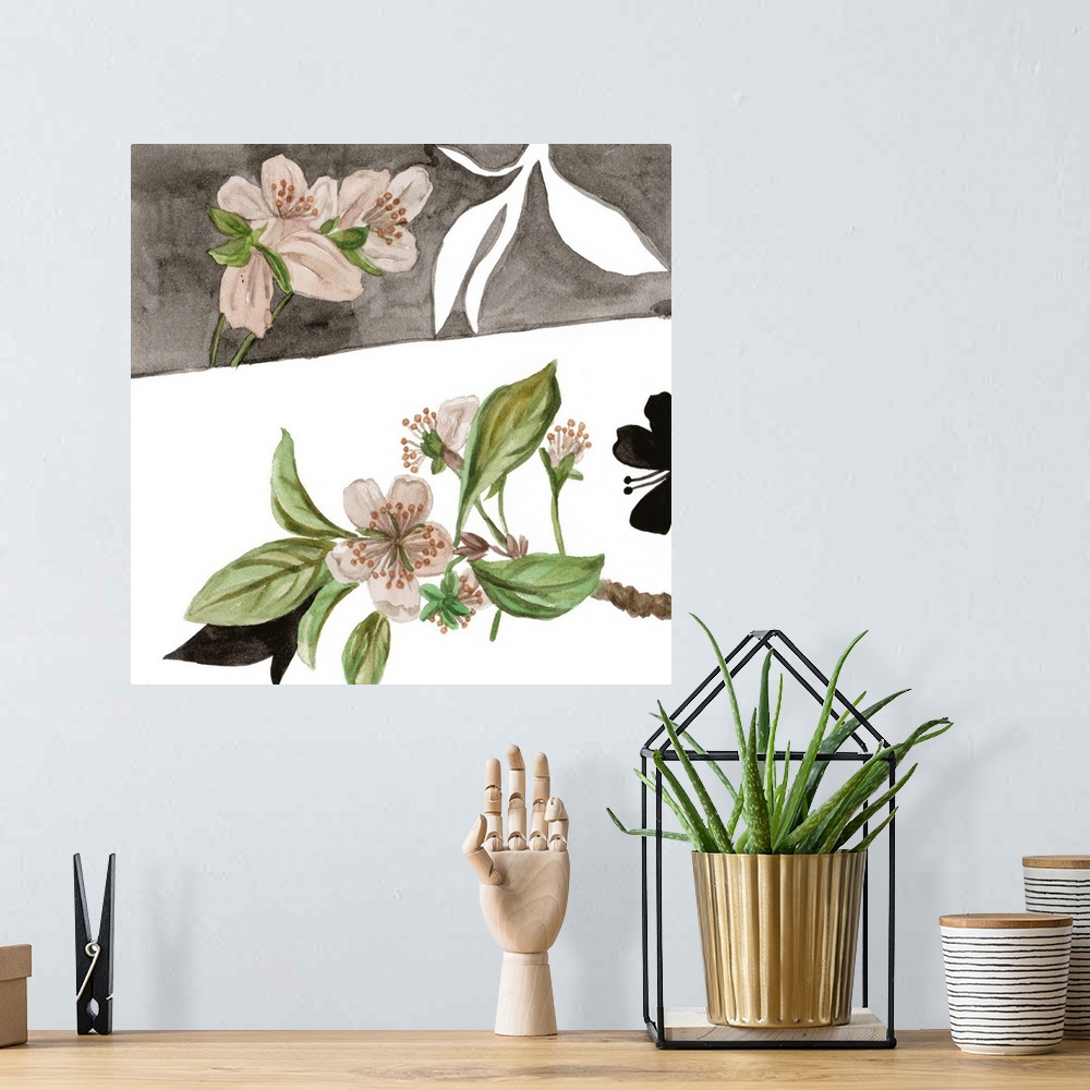 A bohemian room featuring Summer Cherry Blossom II