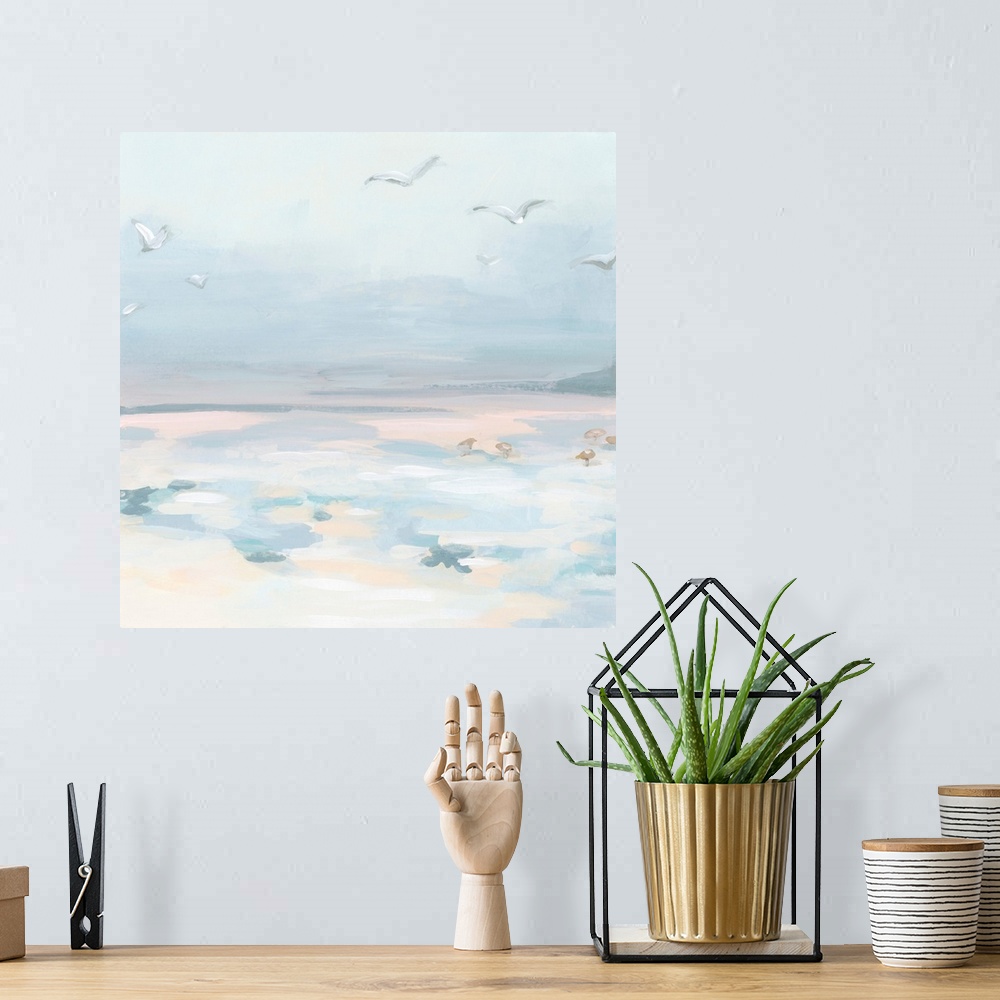 A bohemian room featuring Sunset Plover Beach I