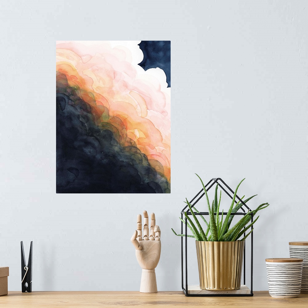 A bohemian room featuring Sunset Storm I