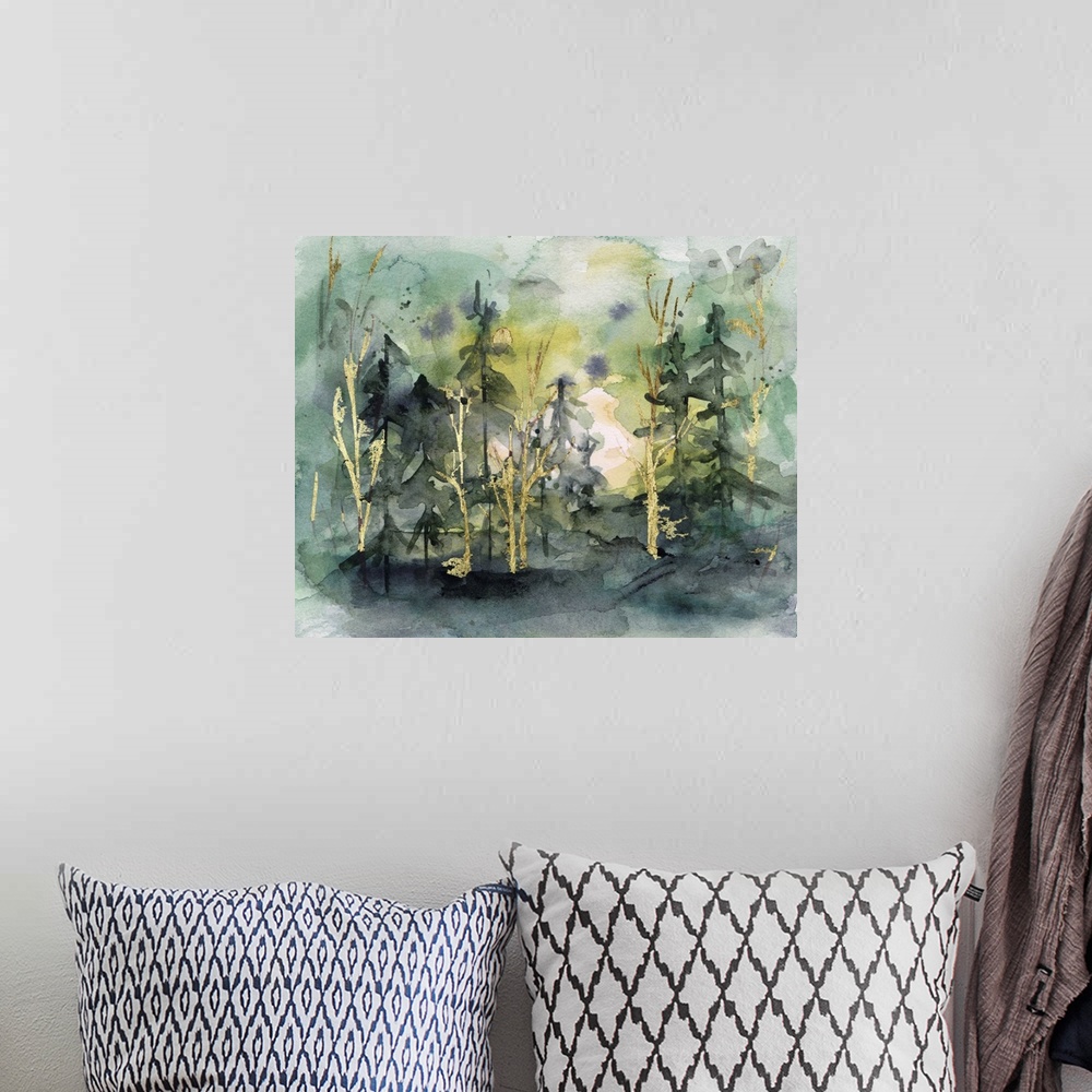 A bohemian room featuring The Forests Of Silence I