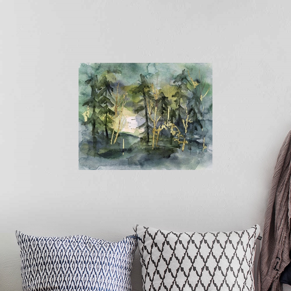 A bohemian room featuring The Forests Of Silence II