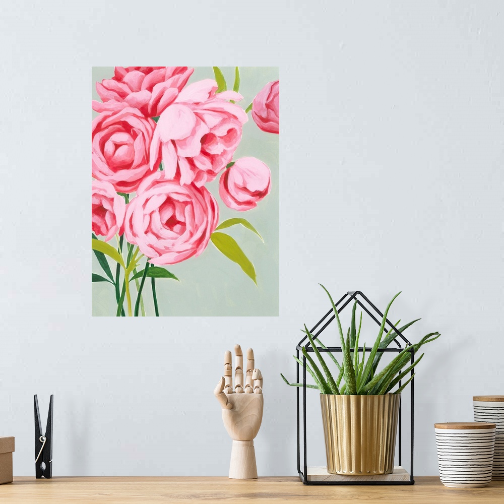 A bohemian room featuring This Year's Peonies II