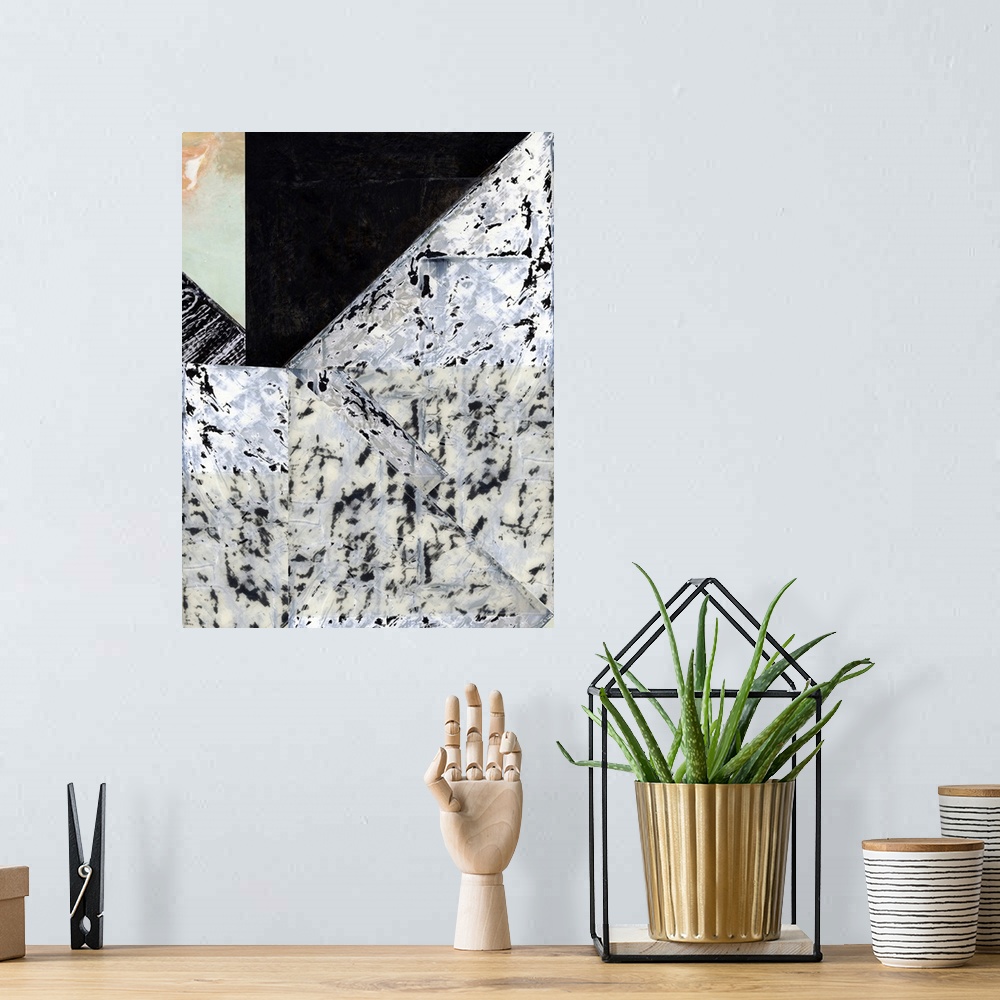 A bohemian room featuring Tiles & Texture Abstract Angles II