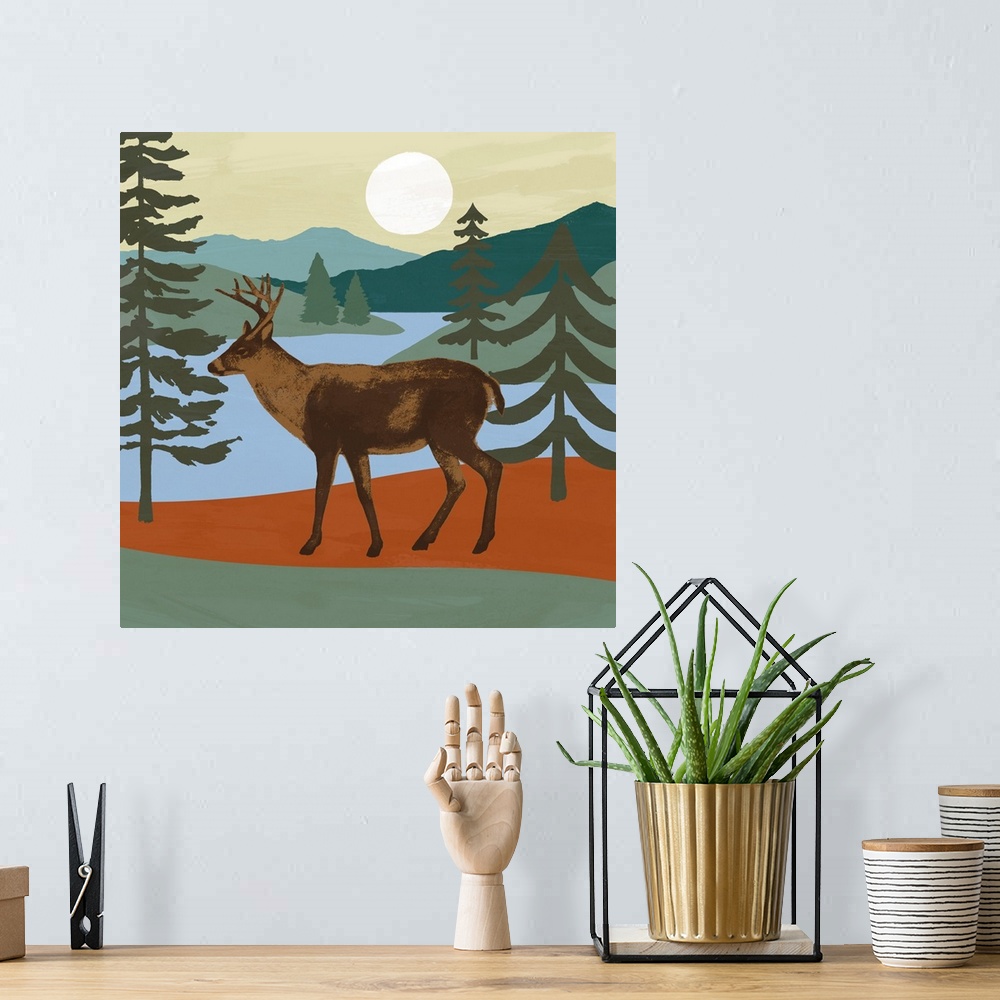 A bohemian room featuring Trailside Animals IV