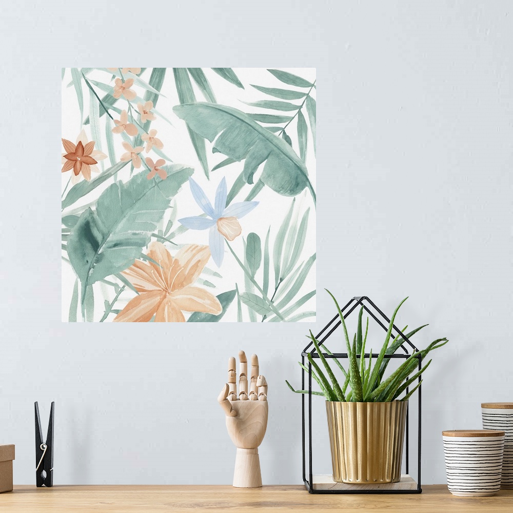 A bohemian room featuring Tropical Welcome II