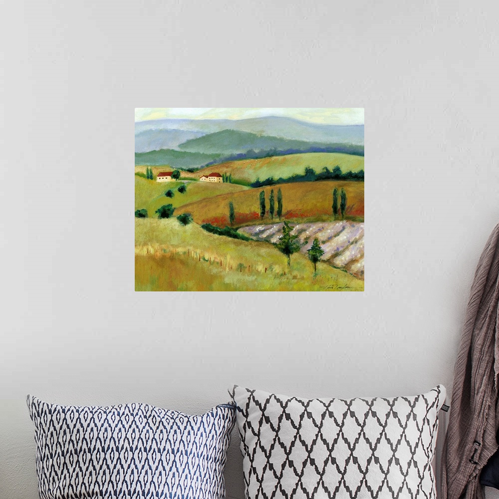 A bohemian room featuring Tuscany Afternoon II