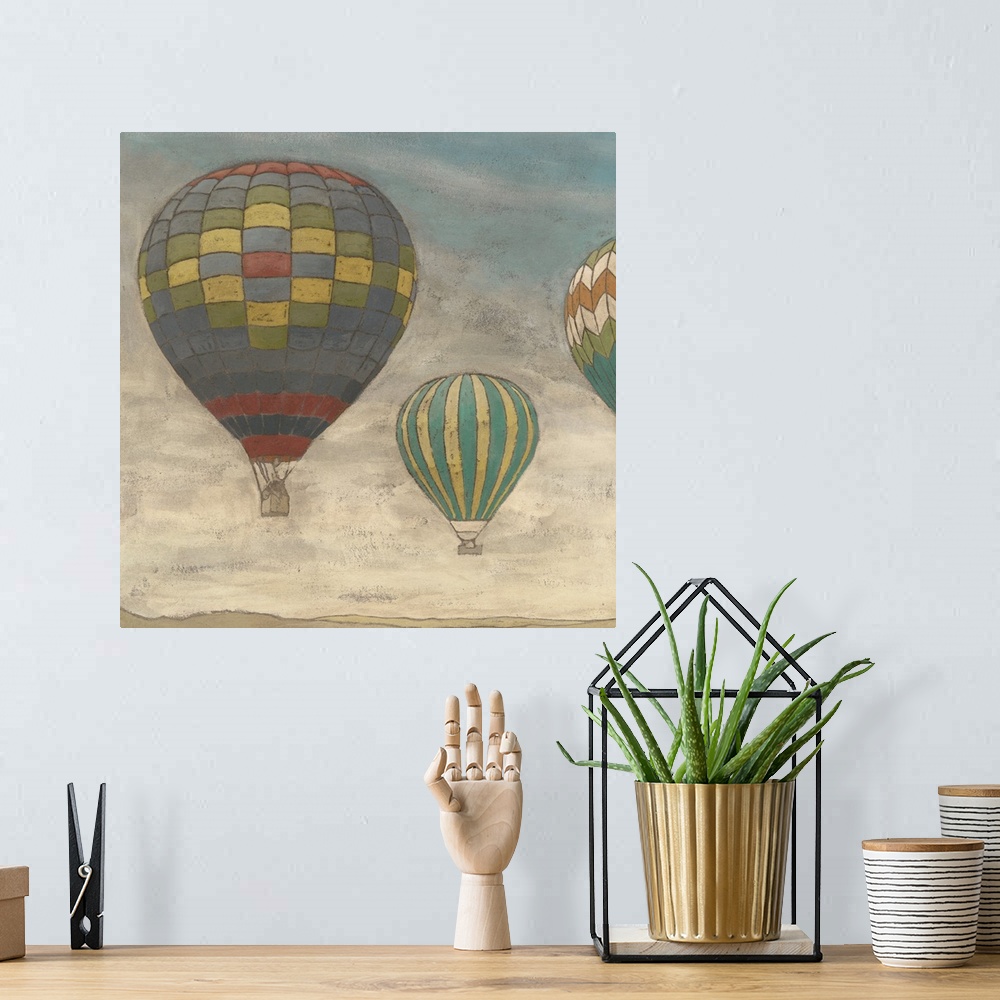 A bohemian room featuring Up in the Air I