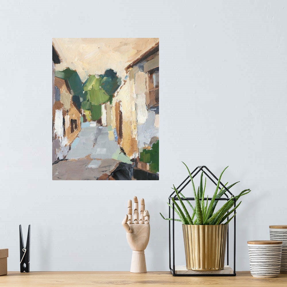 A bohemian room featuring Village Streets I