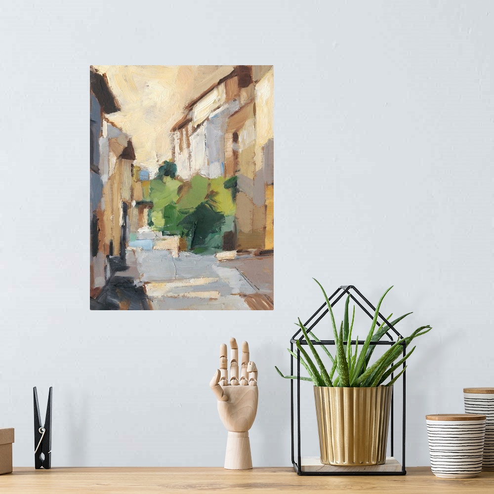 A bohemian room featuring Village Streets II