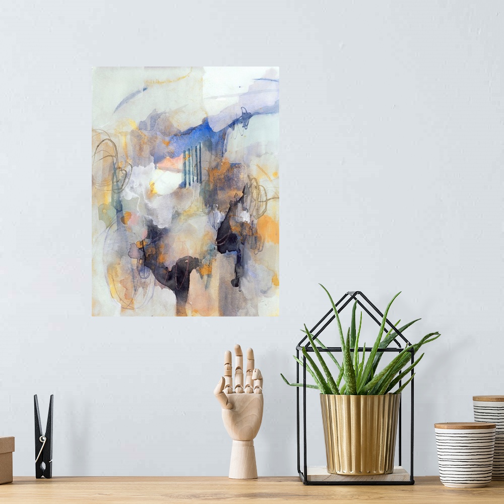A bohemian room featuring Watercolor Tatter IV
