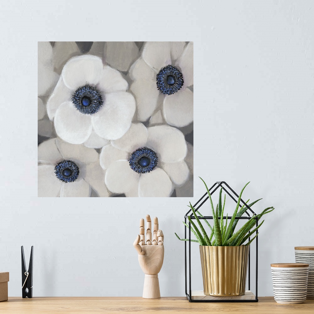 A bohemian room featuring White Anemone II