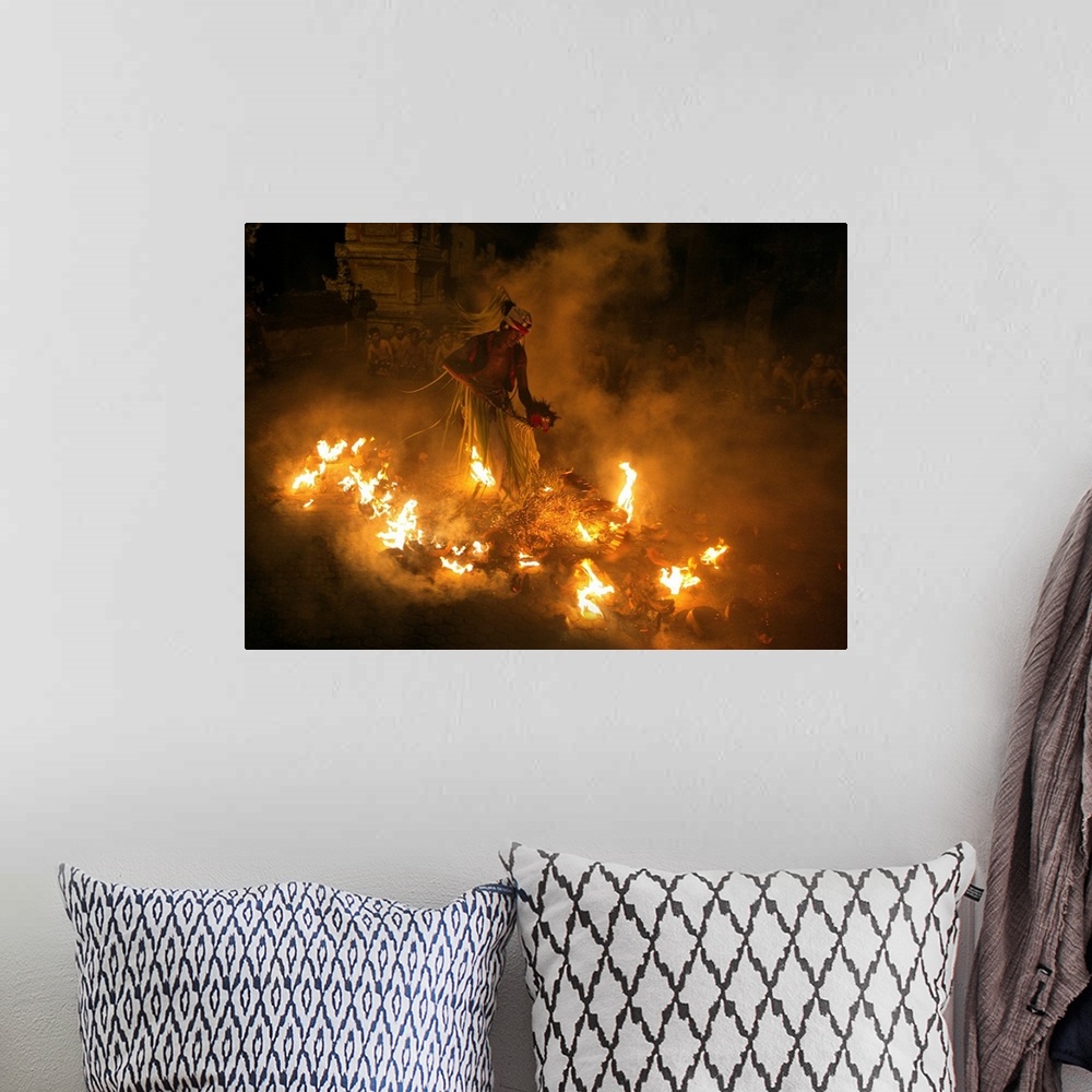 A bohemian room featuring Fire Dancer