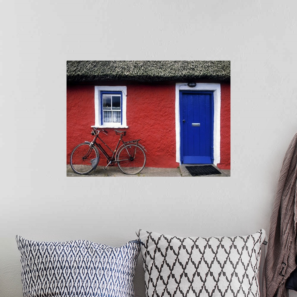 A bohemian room featuring Askeaton, Co Limerick, Ireland, Bicycle In Front Of A House