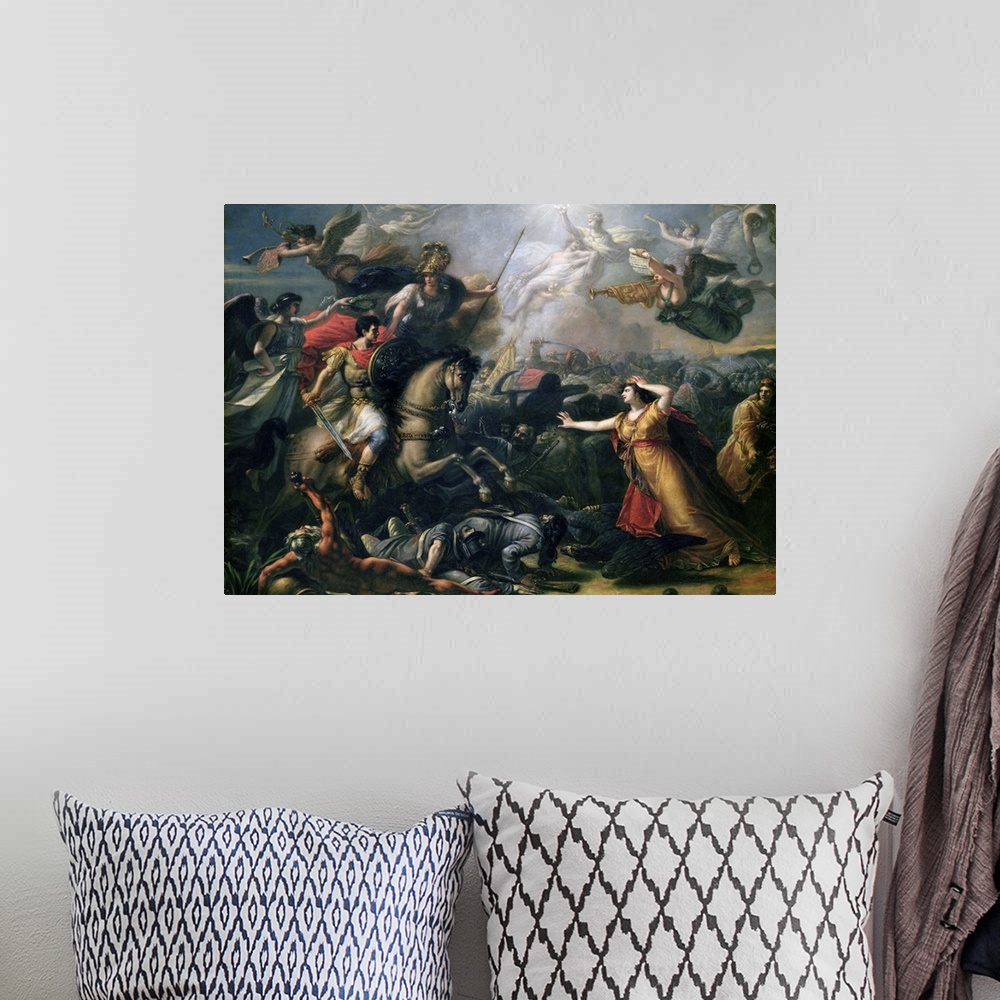 A bohemian room featuring Allegory of the Battle of Marengo