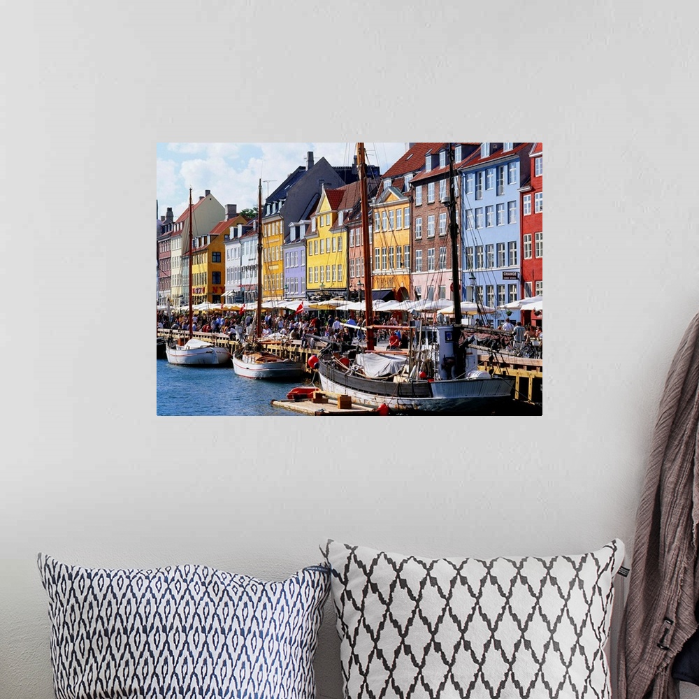 A bohemian room featuring Denmark, Copenhagen, Nyhavn port
