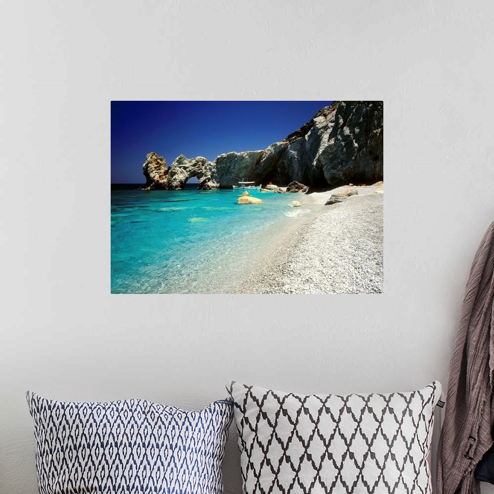A bohemian room featuring Greece, Sporades, Skiathos, Lalaria beach