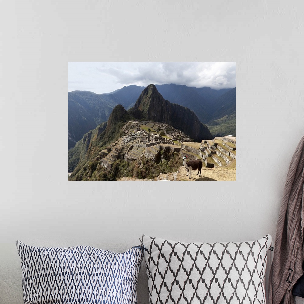 A bohemian room featuring Peru, Cuzco, Machu Picchu, Llama at the Inca fortress