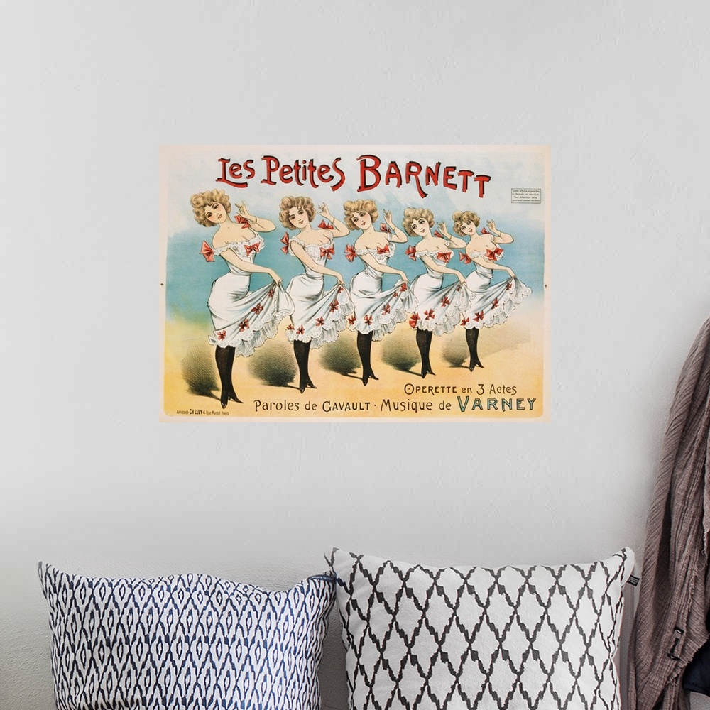 A bohemian room featuring Les Petites Barnett Poster