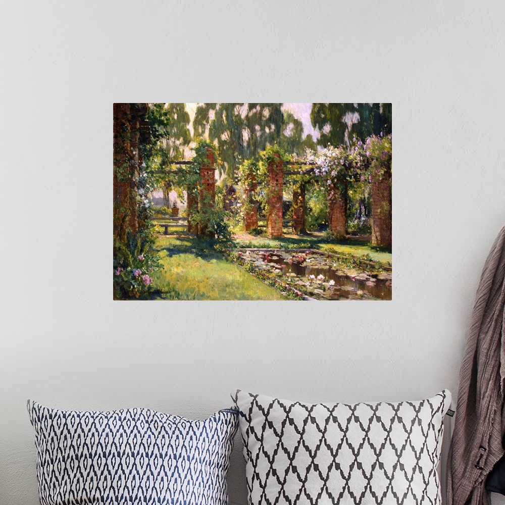 A bohemian room featuring The Lily Pond
