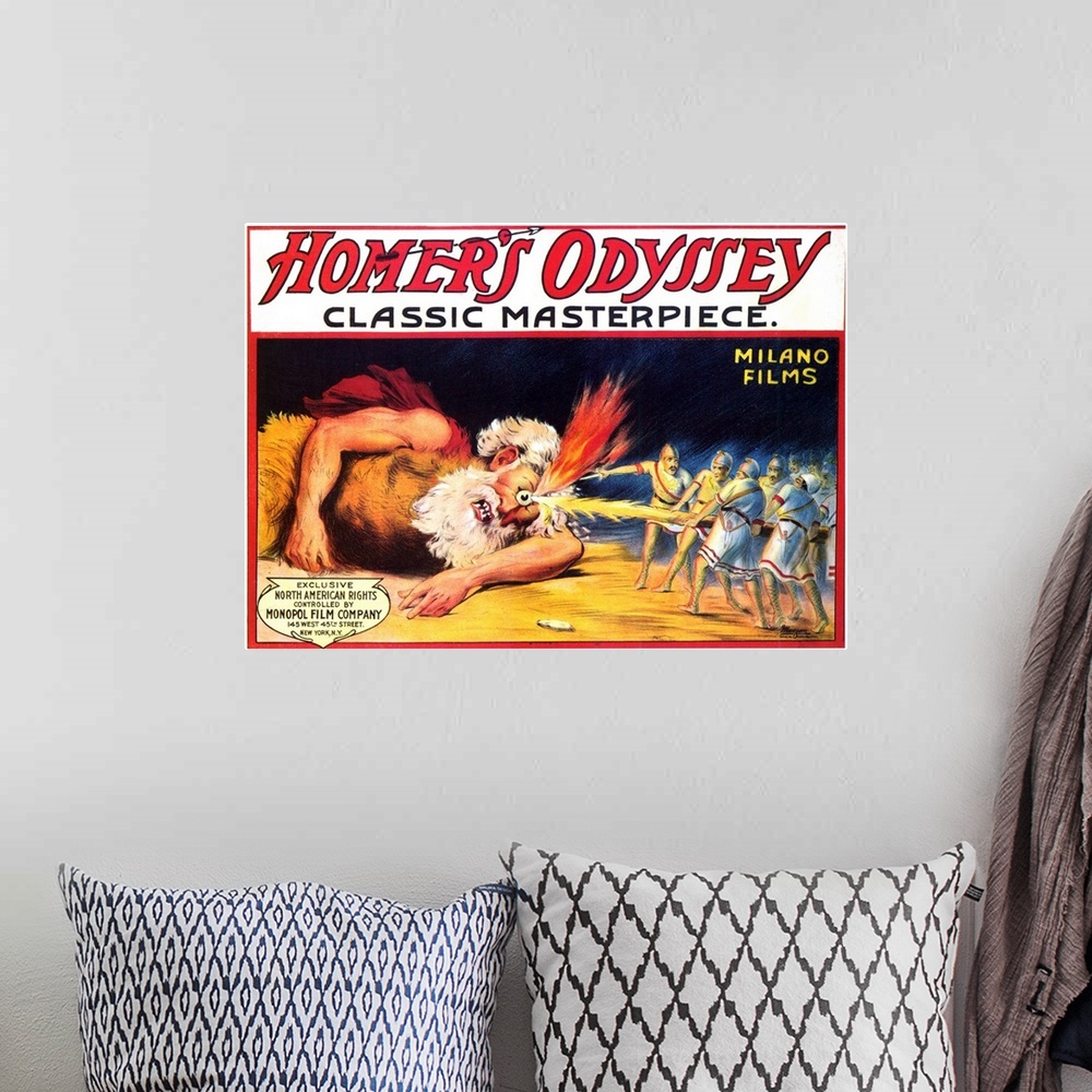 A bohemian room featuring Homer's Odyssey