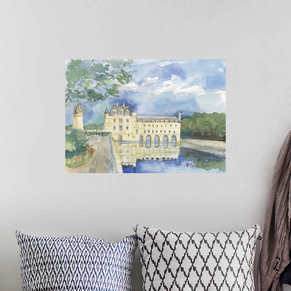 A bohemian room featuring Chateau Chenonceau