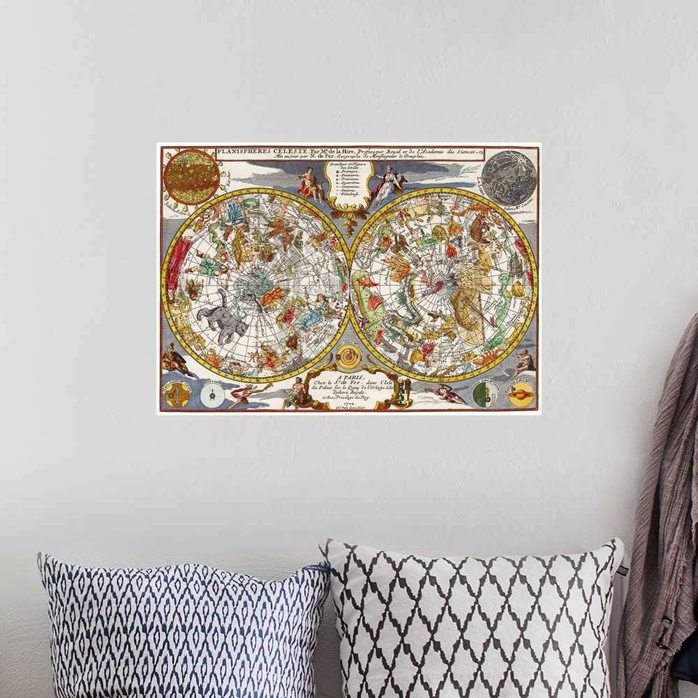 A bohemian room featuring Celestial Chart