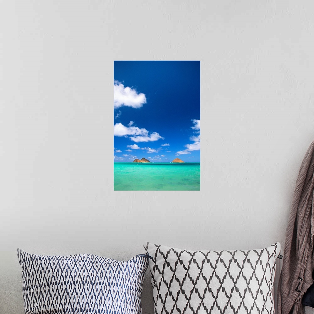 A bohemian room featuring Hawaii, Oahu, Turquoise Ocean To Horizon