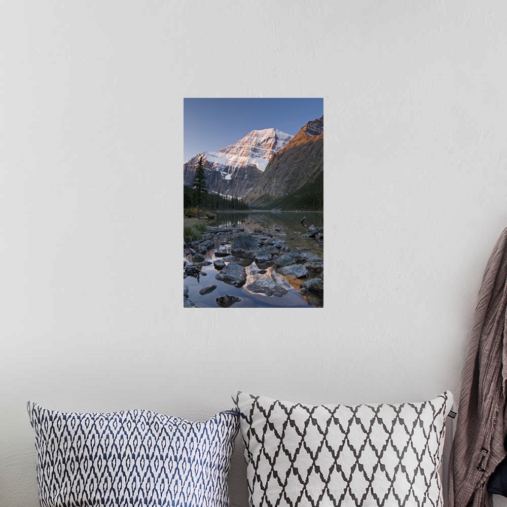 A bohemian room featuring Mount Edith Cavell, Jasper National Park, Alberta, Canada