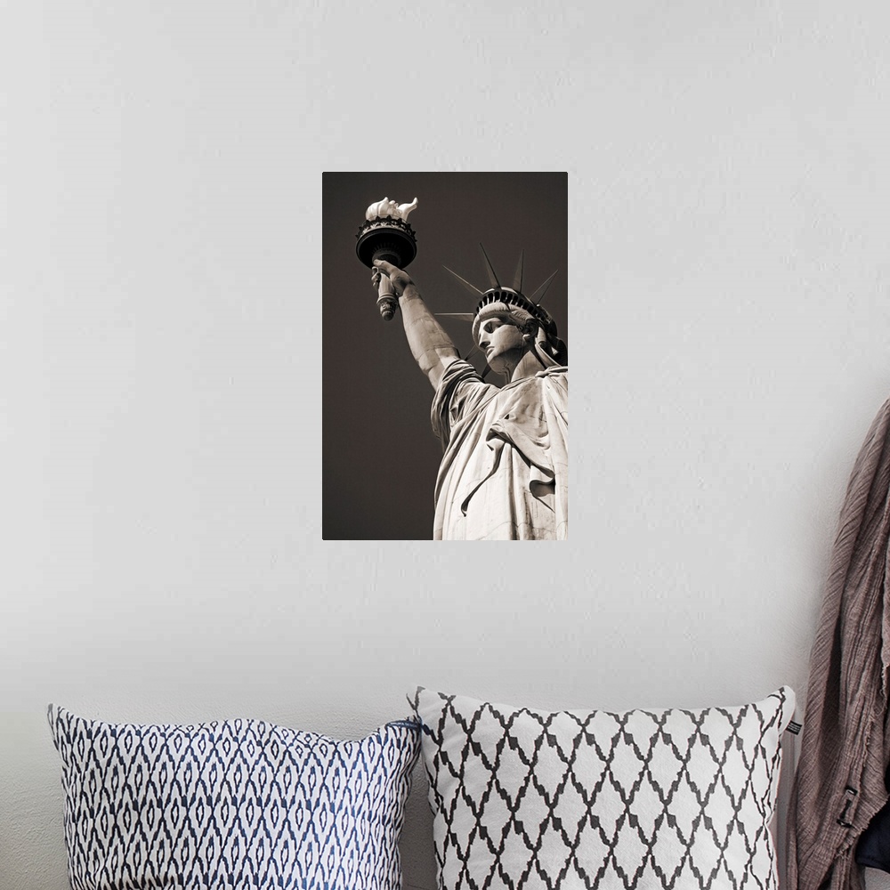 A bohemian room featuring Statue Of Liberty, Lower Manhattan, New York City, New York