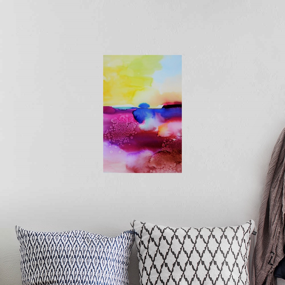 A bohemian room featuring Abstract 9