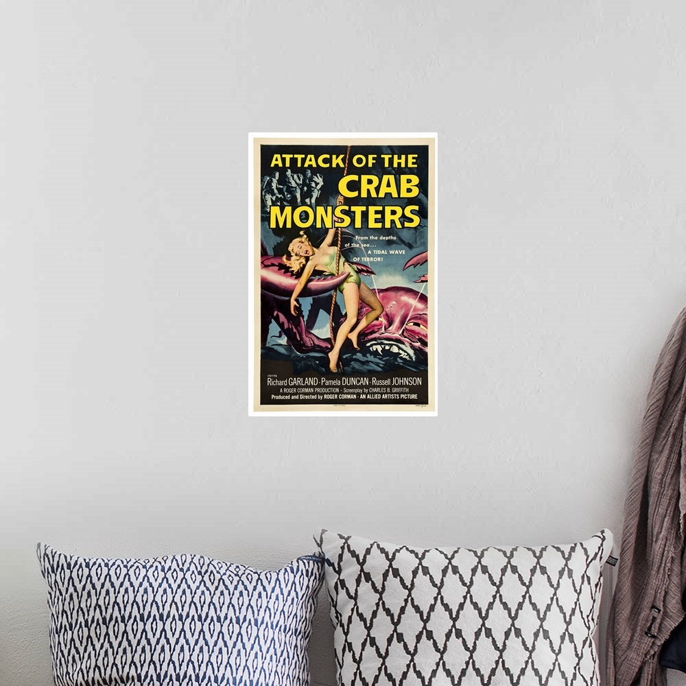 A bohemian room featuring Movie Poster: Crab Monsters