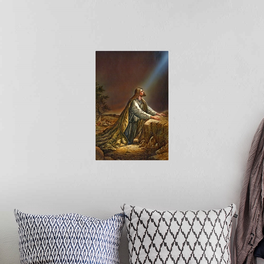 A bohemian room featuring jesus