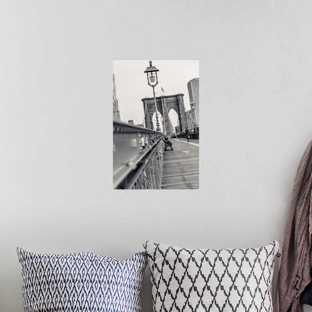 A bohemian room featuring Love Locks On Brooklyn Bridge