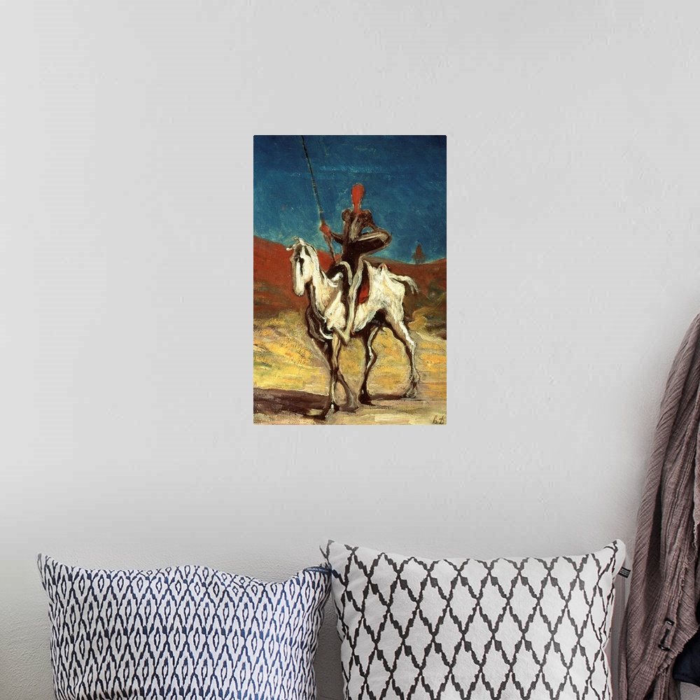 A bohemian room featuring Don Quichotte et Sancho Panca