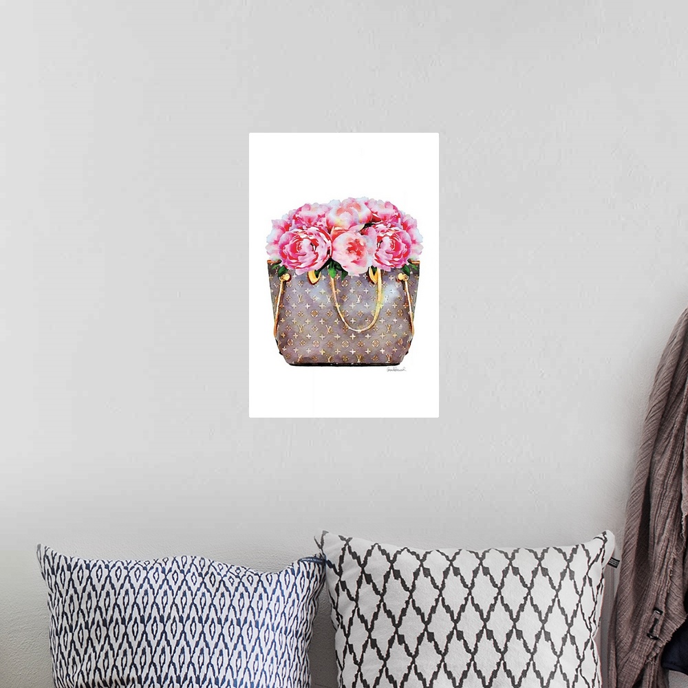 A bohemian room featuring Pink Peony Bag
