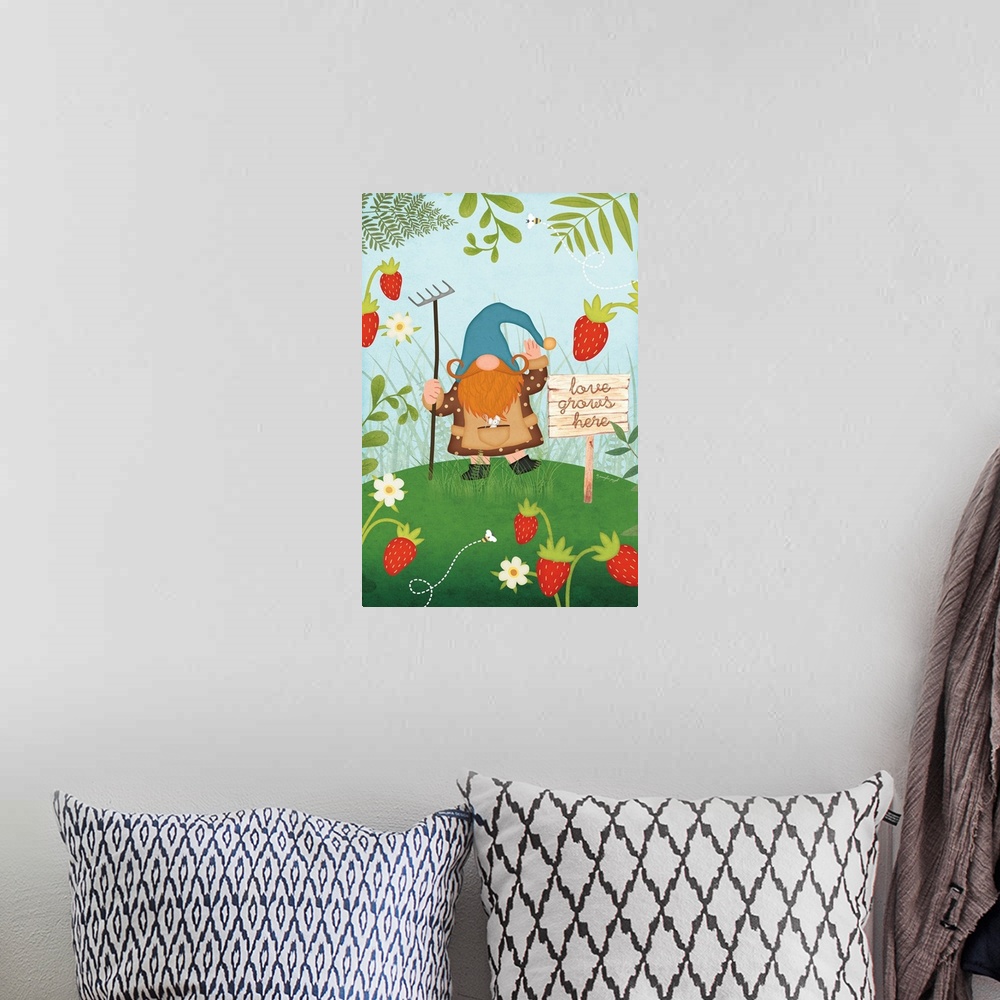 A bohemian room featuring Gnome Berries
