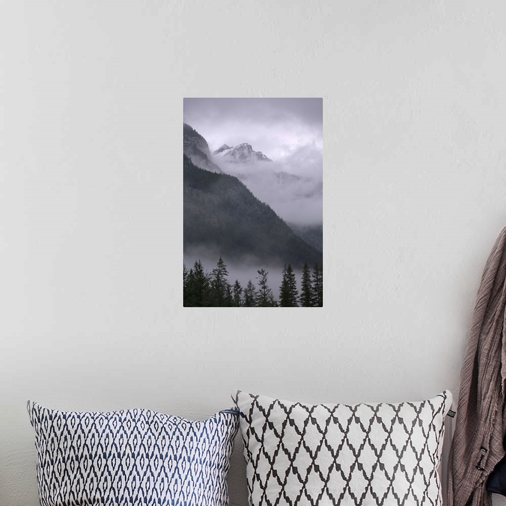 A bohemian room featuring British Columbia, Yoho National Park, Mountains and Mist
